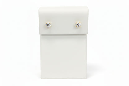 14k Yellow Gold Round DIAMOND 0.75CTW Studs