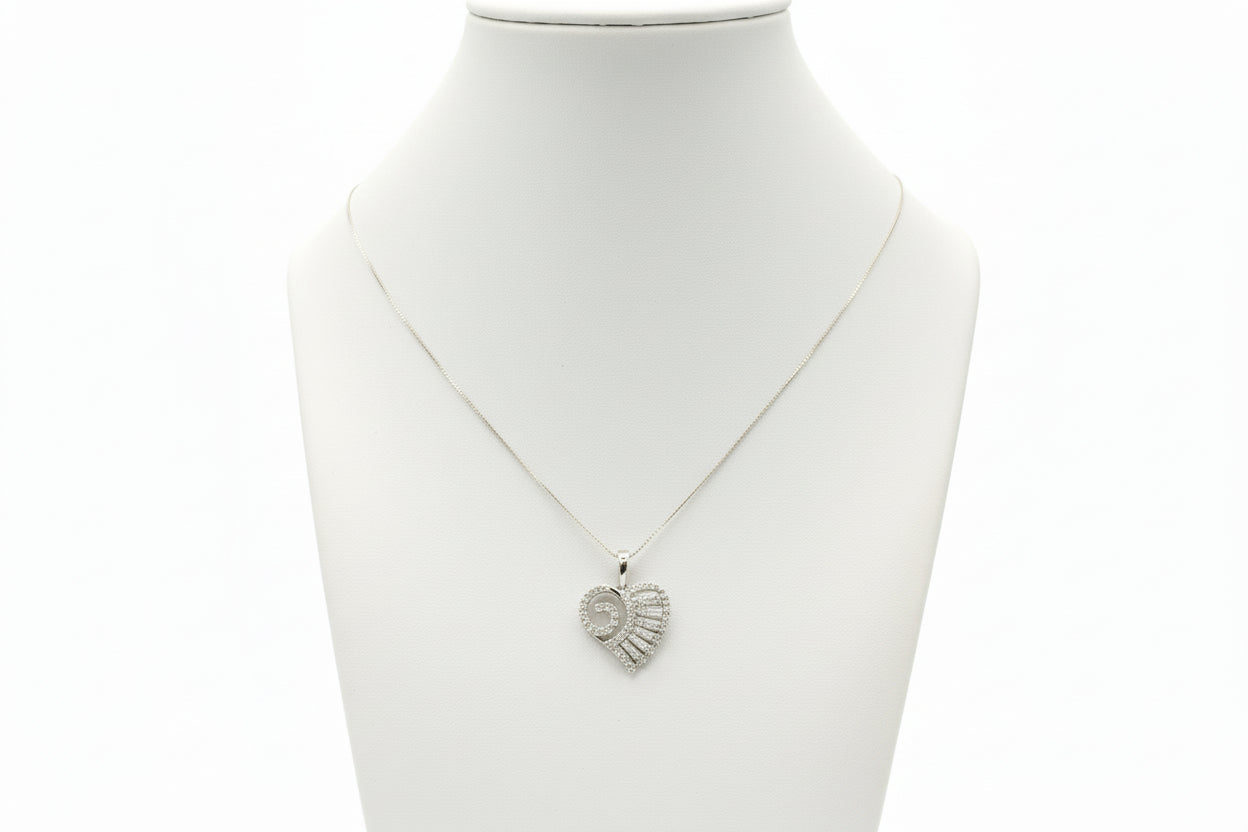 10k White Gold Shell DIAMOND 0.50CTW Necklace