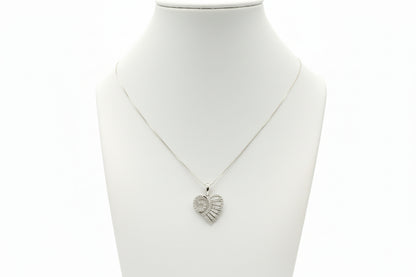 10k White Gold Shell DIAMOND 0.50CTW Necklace