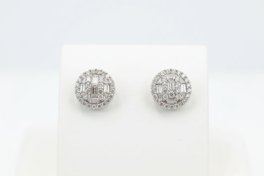 10k Yellow Gold Round DIAMOND 0.25CTW Earings