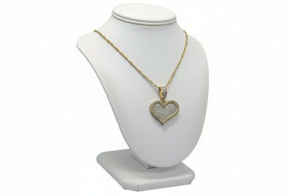 10k Yellow Gold Heart DIAMOND 0.48CTW Necklace