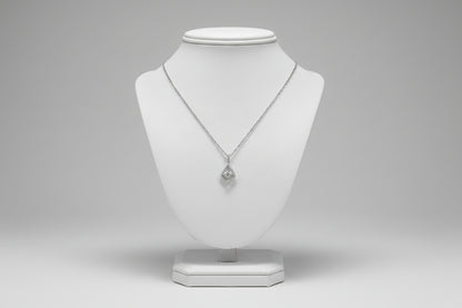 14k White Gold DIAMOND 0.06CTW Necklace