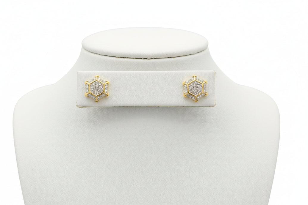 10k Yellow Gold Star DIAMOND 0.40CTW Earimgs