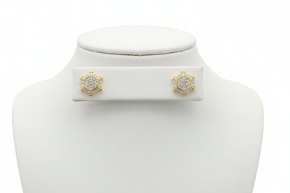 10k Yellow Gold Star DIAMOND 0.40CTW Earimgs