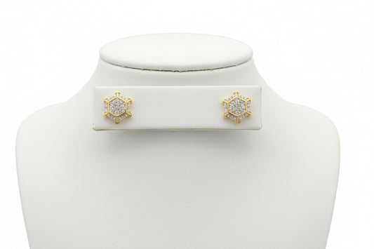 10k Yellow Gold Star DIAMOND 0.40CTW Earimgs