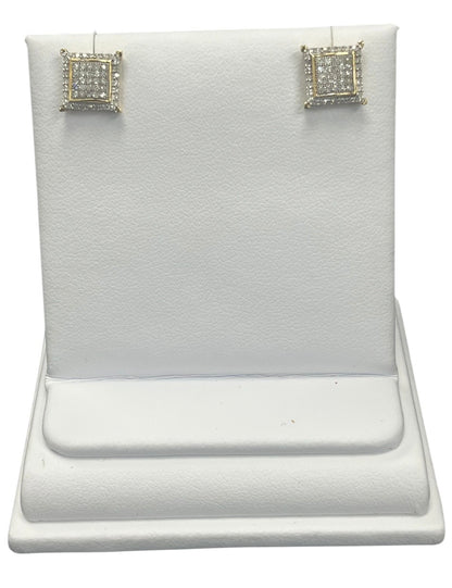 10k Yellow Gold Square DIAMOND 1.00CTW