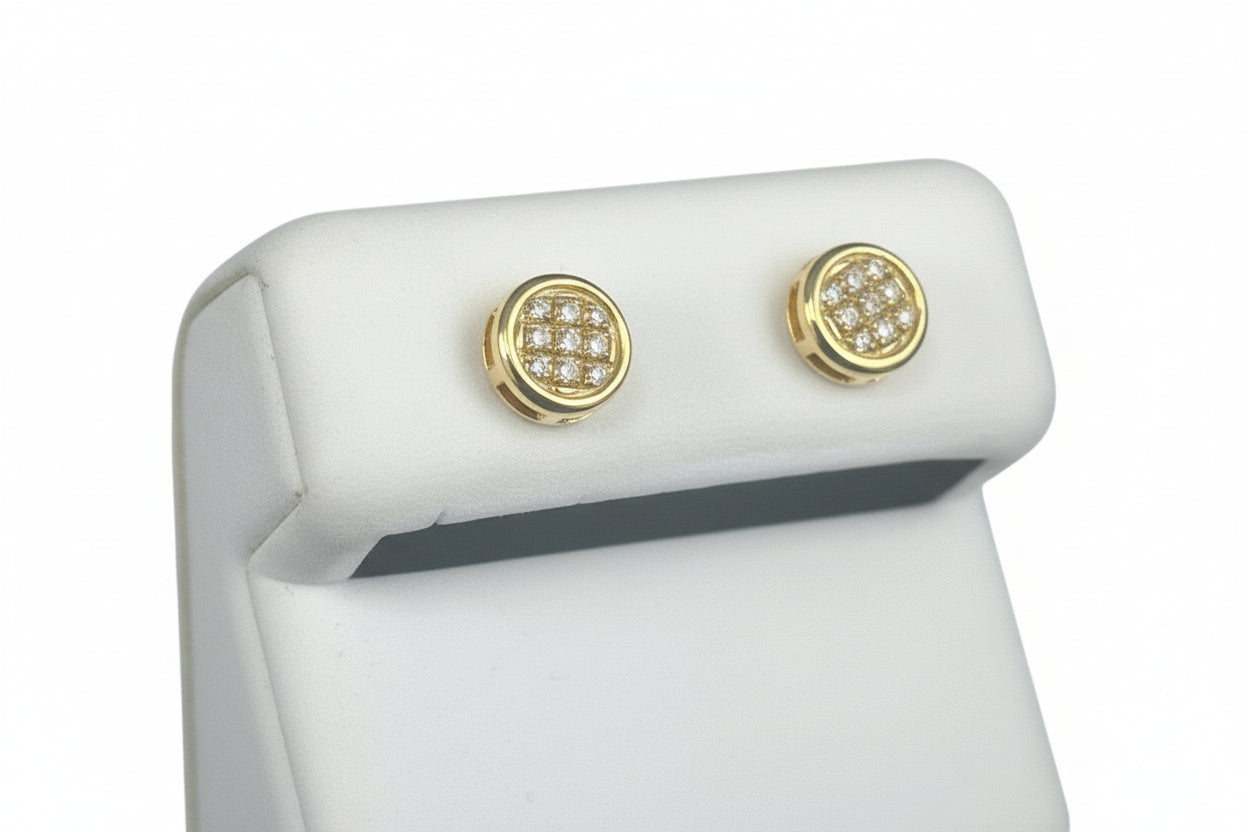 10k Yellow Gold Round DIAMOND 0.05CTW Studs