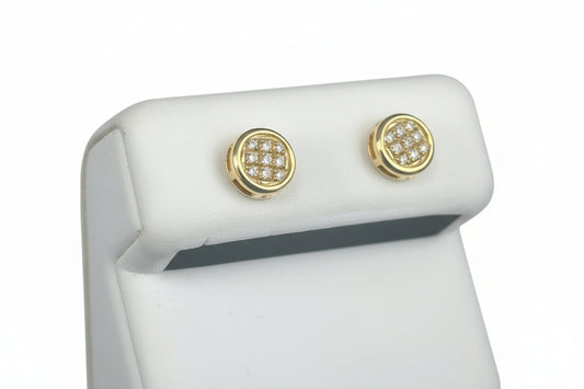 10k Yellow Gold Round DIAMOND 0.05CTW Studs