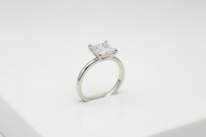 925 Silver Princess Cut Moissanite 1.50CTW Ring