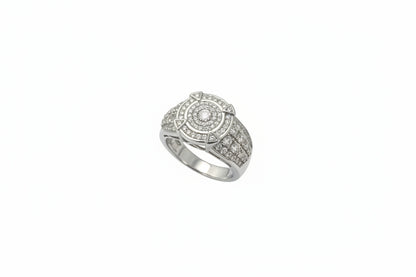 925 Silver Round Moissanite 2.00CTW Ring