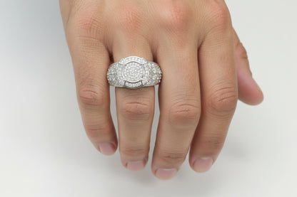 925 Silver Round Moissanite 2.00CTW Ring