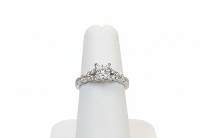 14k White Gold Princess Cut LAB Ring Diamond 2.41CTW