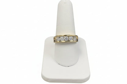 14k Yellow Gold LAB Mens Band DIAMOND 1.03CTW