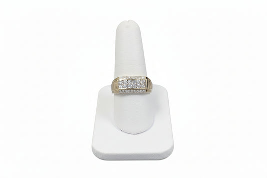 14k Yellow Gold LAB Mens  DIAMOND 1.00CTW Band