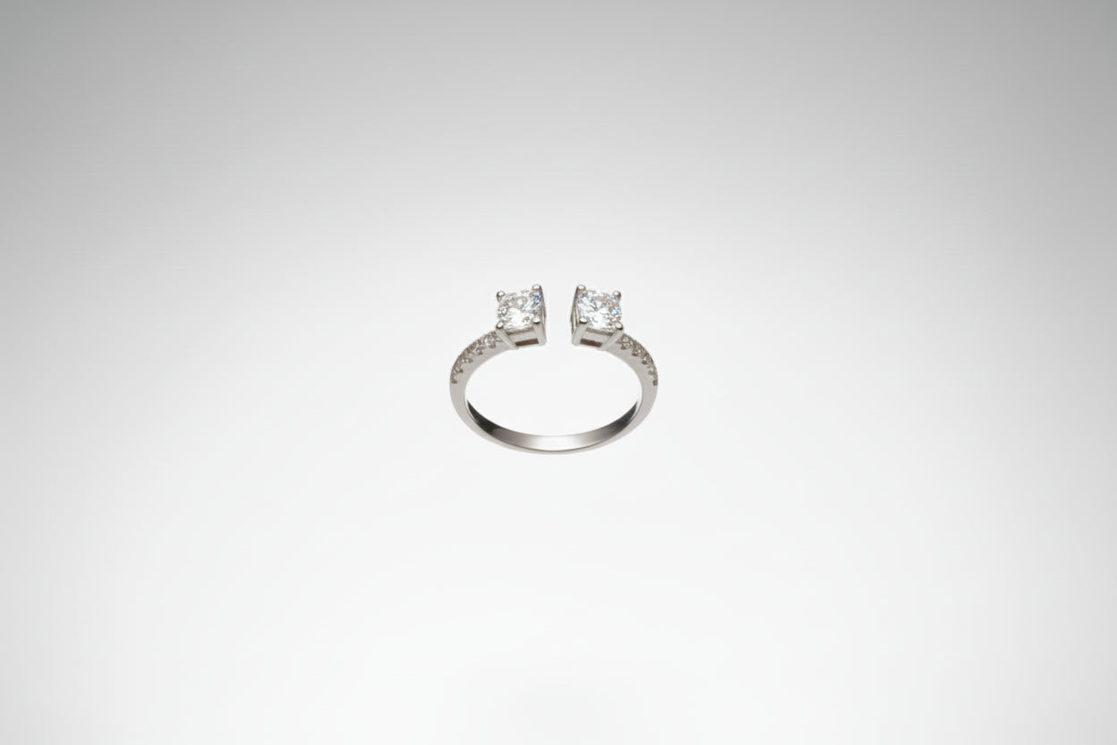 14k White Gold LAB Ladies Band DIAMOND 0.25CTW