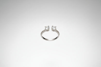 14k White Gold LAB Ladies Band DIAMOND 0.25CTW