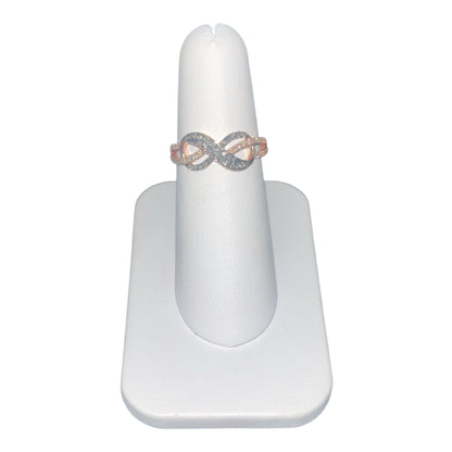 14k Rose Gold Infinity Chocolate DIAMOND 0.33CTW Ring