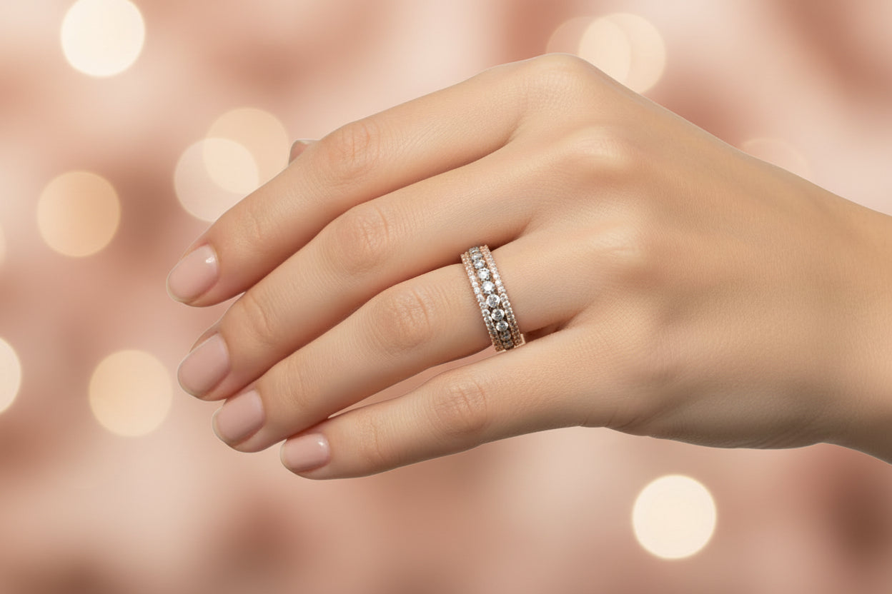 14k Rose Gold Chocolate DIAMOND 0.50CTW Band