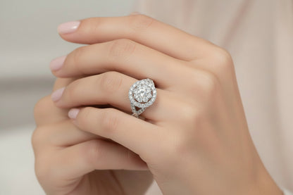 14k White Gold Round Twist DIAMOND 1.88CTW
