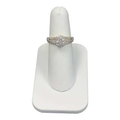 10k Yellow Gold  Cluster Oval DIAMOND 0.79CTW Ring