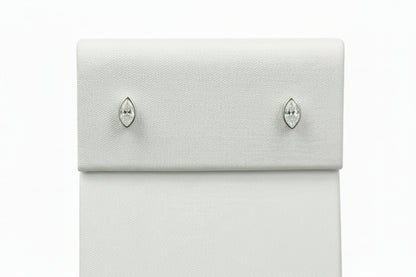 10k White Gold Bezel LAB DIAMOND 0.20CTW Studs