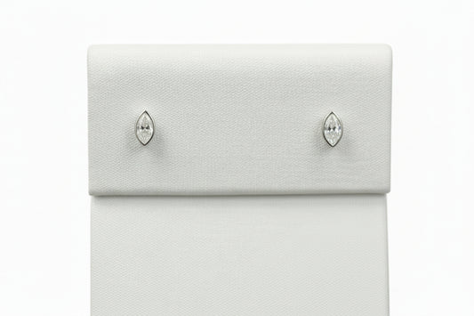 10k White Gold Bezel LAB DIAMOND 0.20CTW Studs