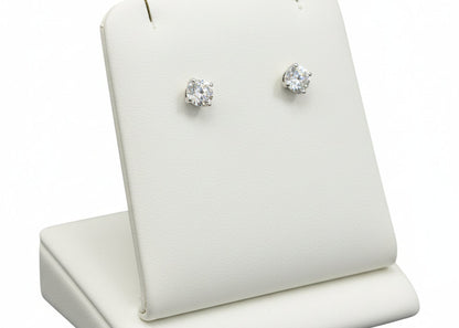 14k White Gold Round LAB DIAMOND 1.00CTW Studs