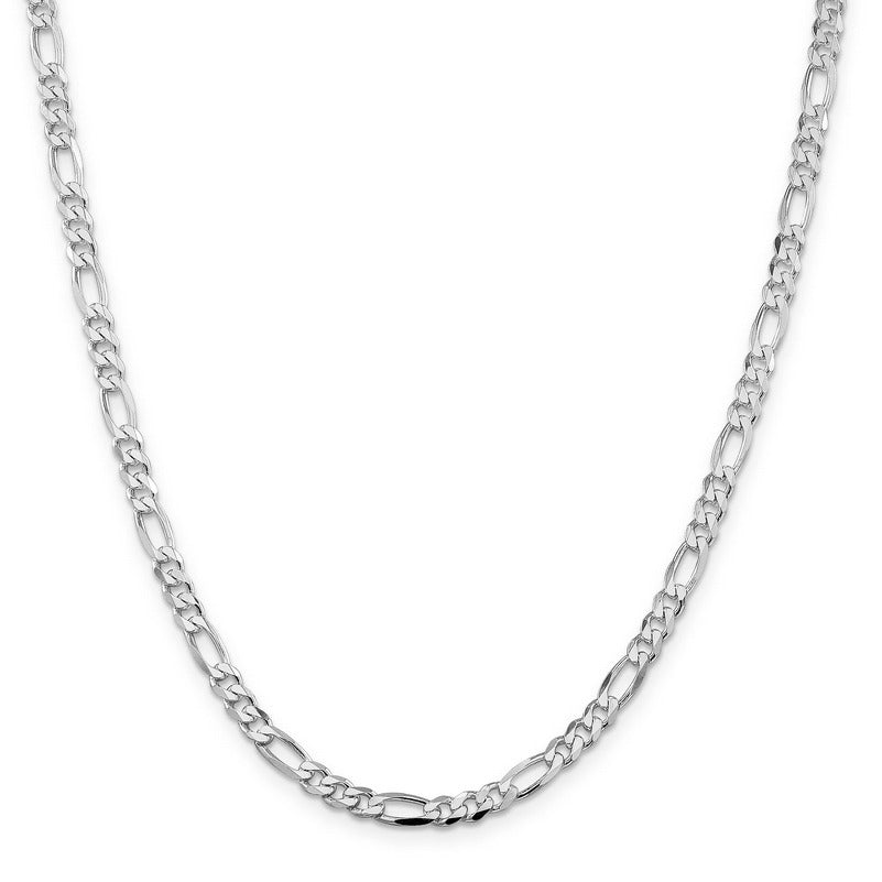 Sterling Silver 3.5mm Figaro Chain Necklace