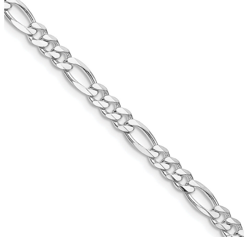 Sterling Silver 3.5mm Figaro Chain Necklace