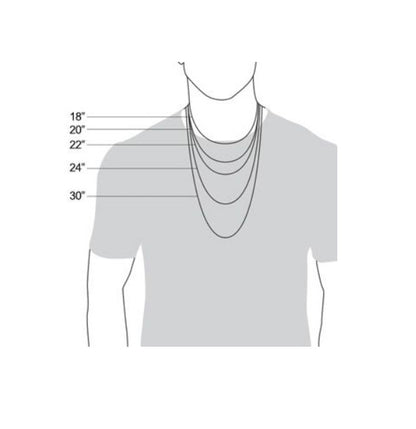 Sterling Silver Solid Rope Chain Necklace l 3mm thick | Mens' Jewelry