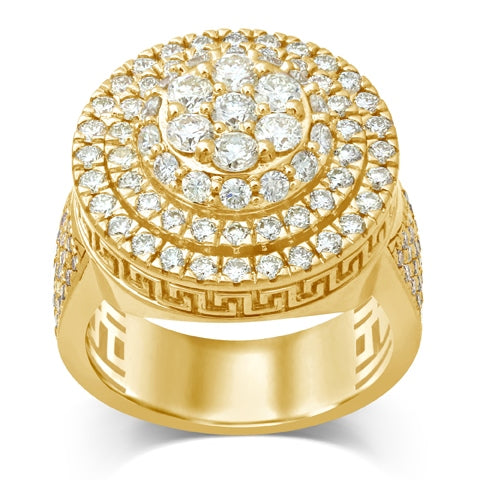 10K 3.47-3.51CT D-DARK POLISH RING