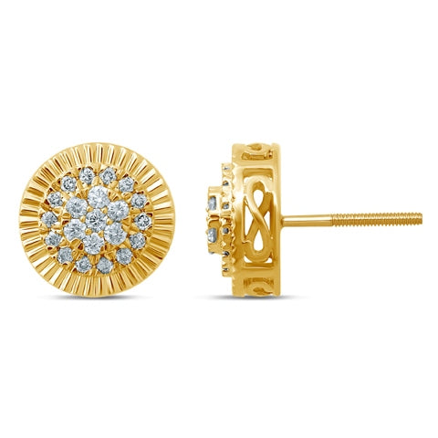 SPL PRICE: 10K 0.38-0.43CT D-DARK EARRINGS