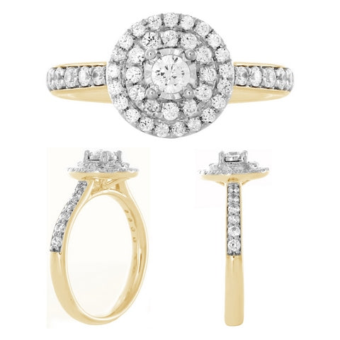 14K 0.70-0.75CT D-LADIES RINGS