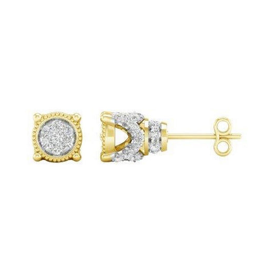 10K 0.15CT D-EARRING