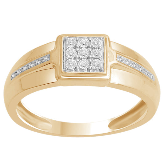 10K 0.05CT D-MENS MICROPAVE RINGS