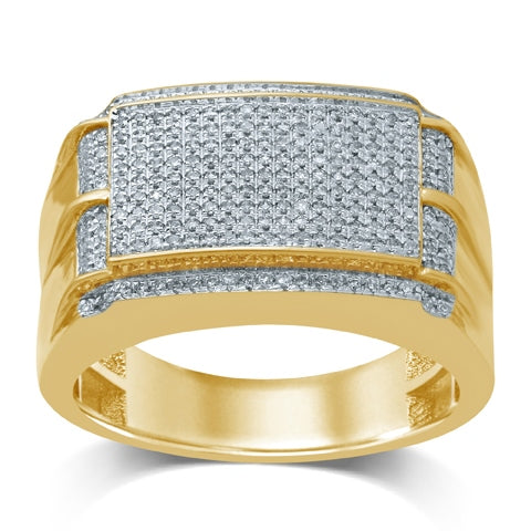 10K 0.38- 0.43CT D-MENS MICROPAVE RINGS