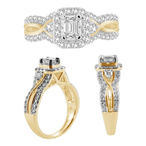 14K 0.96-1.00CT D-LADIES RINGS