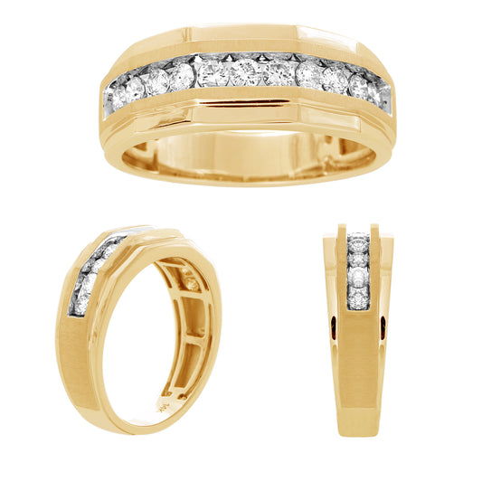 14K 0.58-0.63CT D-MENS BANDS