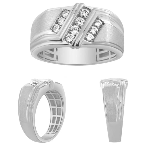 14K 0.48- 0.51CT D-MENS BANDS