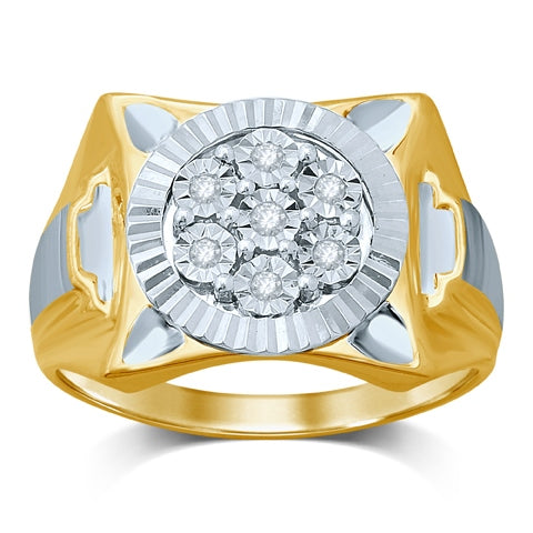 10K 0.10-0.11CT D-MENS RINGS
