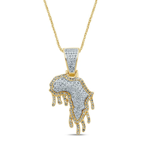 10K 0.46- 0.53CT D-ASSORTED CHARM "AFRICA"