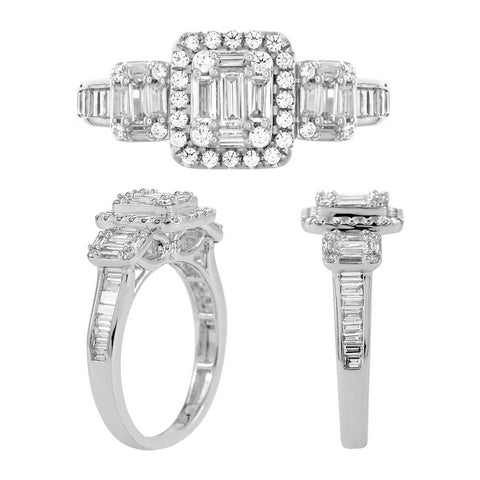 14K - 0.95-0.98CT D-LADIES RINGS