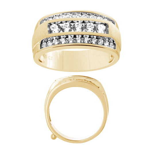 14K 0.94- 1.02CT D-MENS BANDS