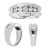 14K 0.99- 1.03CT D-MENS BANDS