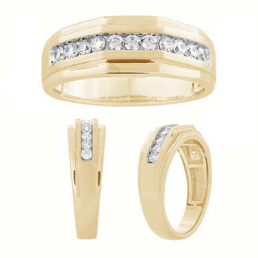14K 0.47-0.50CT D-MENS BANDS
