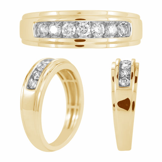14K 0.46-0.52CT D-MENS BANDS
