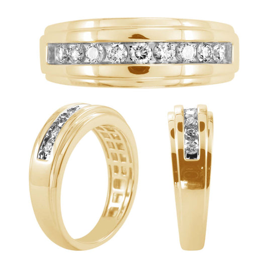 14K 0.45-0.52CT D-MENS BANDS