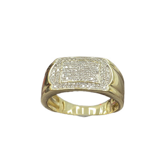 10K 0.25CT D-MENS MICROPAVE RINGS