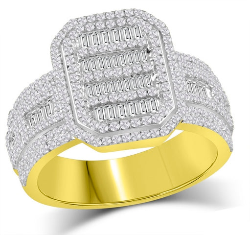 SPL PRICE: 10K 0.98-1.15CT D-MENS BAGUETTE  RING