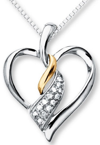 10K 0.15CT D-HEART CHARM